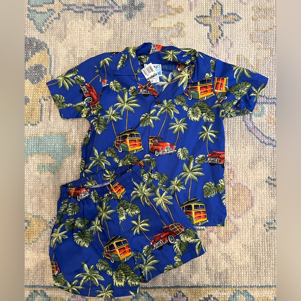 RJC Hawaiian Shirt & Shorts *NWT*